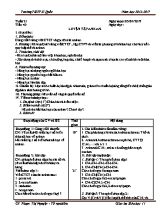 Giáo án môn Hóa học 11 - Luyện tập anka